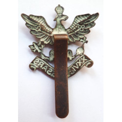 Royal Canadian Regiment Brass Army metal shoulder title RCR